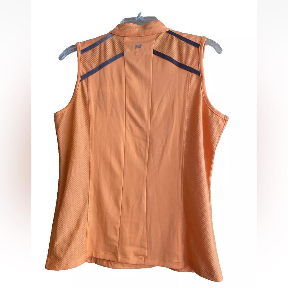 Tail Women's Golf Tennis Tank Sleeveless Orange Black Size Medium Collarless￼ - Picture 3 of 8